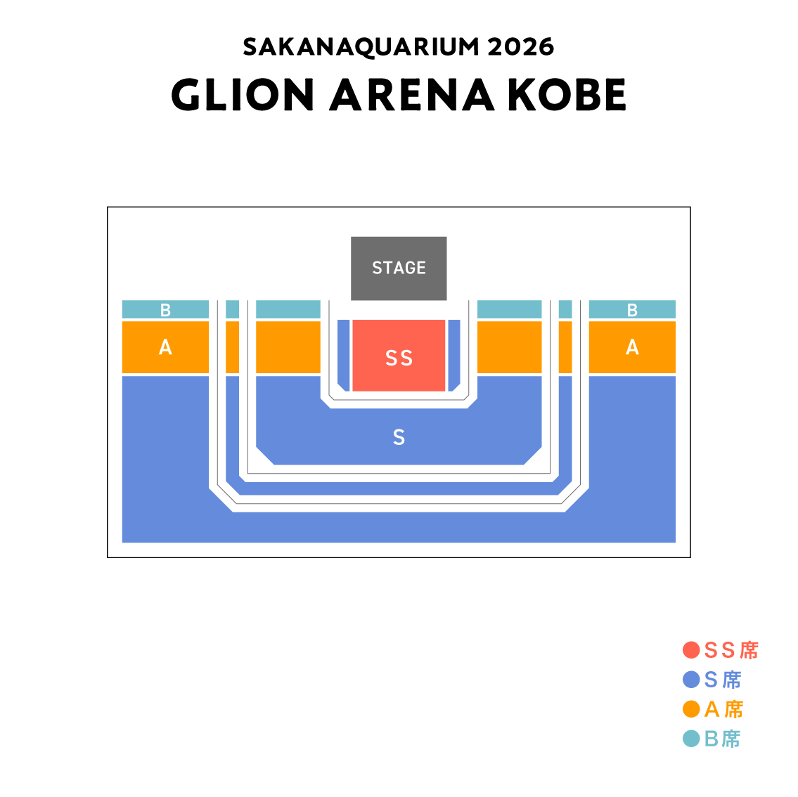 GLION ARENA KOBE 座席マップ